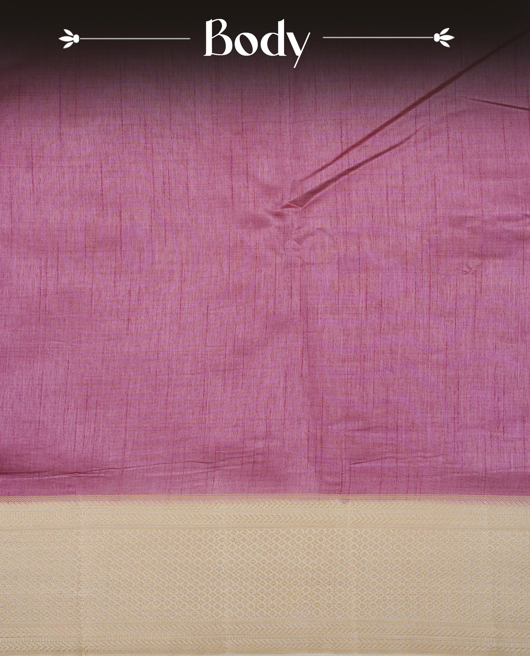 Purple colour Semi Tussar silk saree featuring an elegant plain body, accentuated by a contrast cream border adorned with intricate gold zari work, paired with a matching blouse piece.