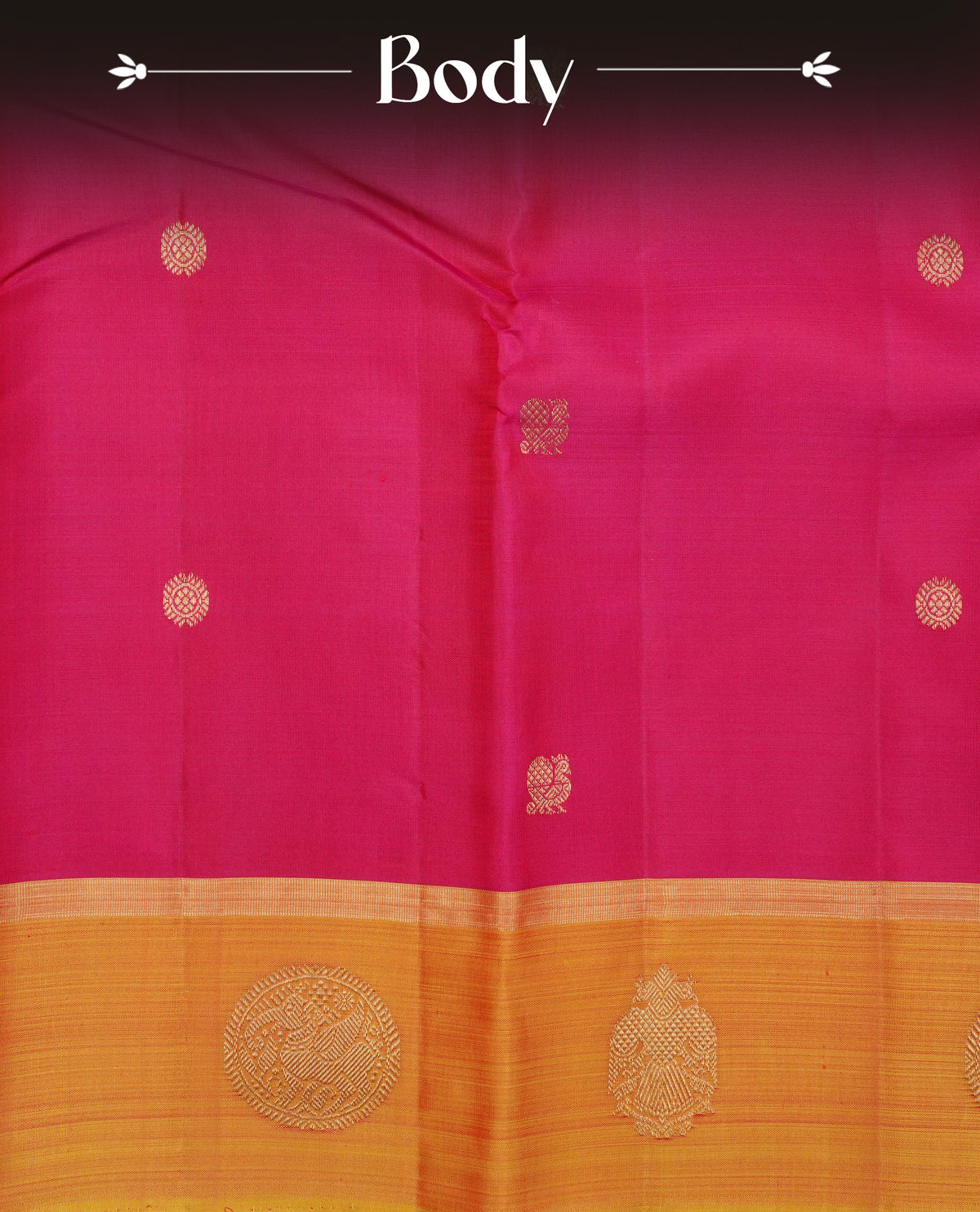 Rani pink colour traditional kancheepuram silk saree