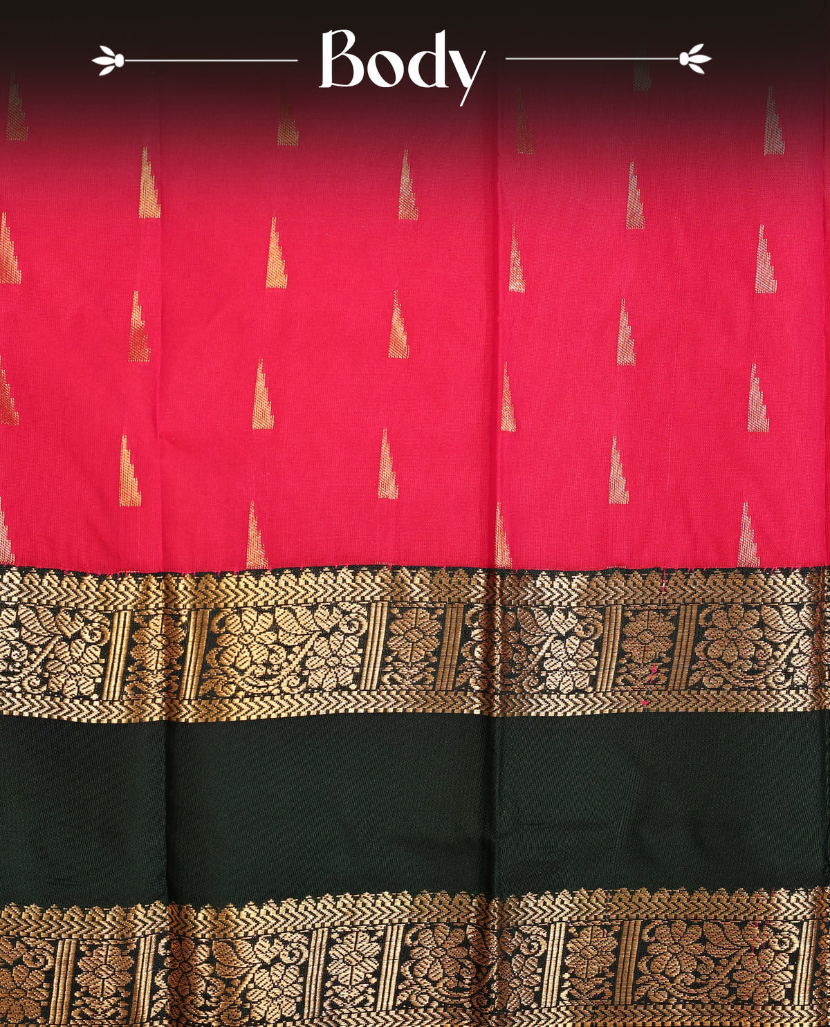 Rani pink colour soft silk saree