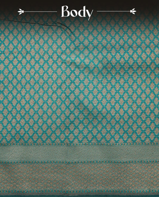 Green Colour Banaras Katan Silk Saree
