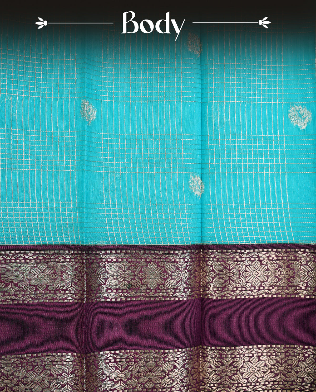 Turquoise colour soft silk saree