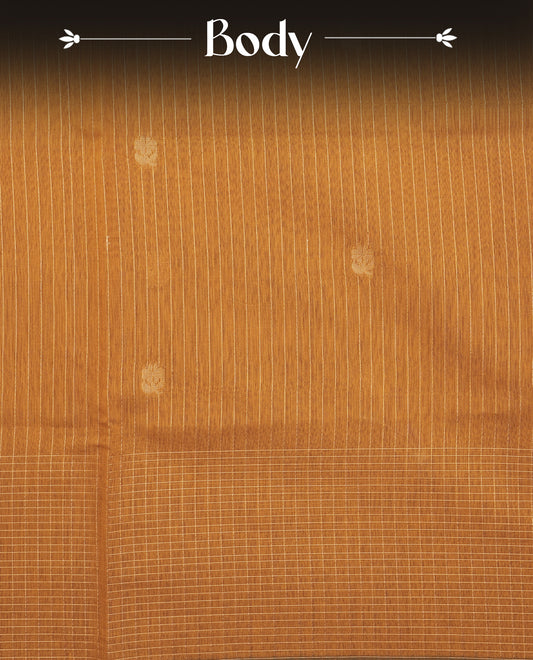 Mustard Yellow Colour Silk Cotton Saree