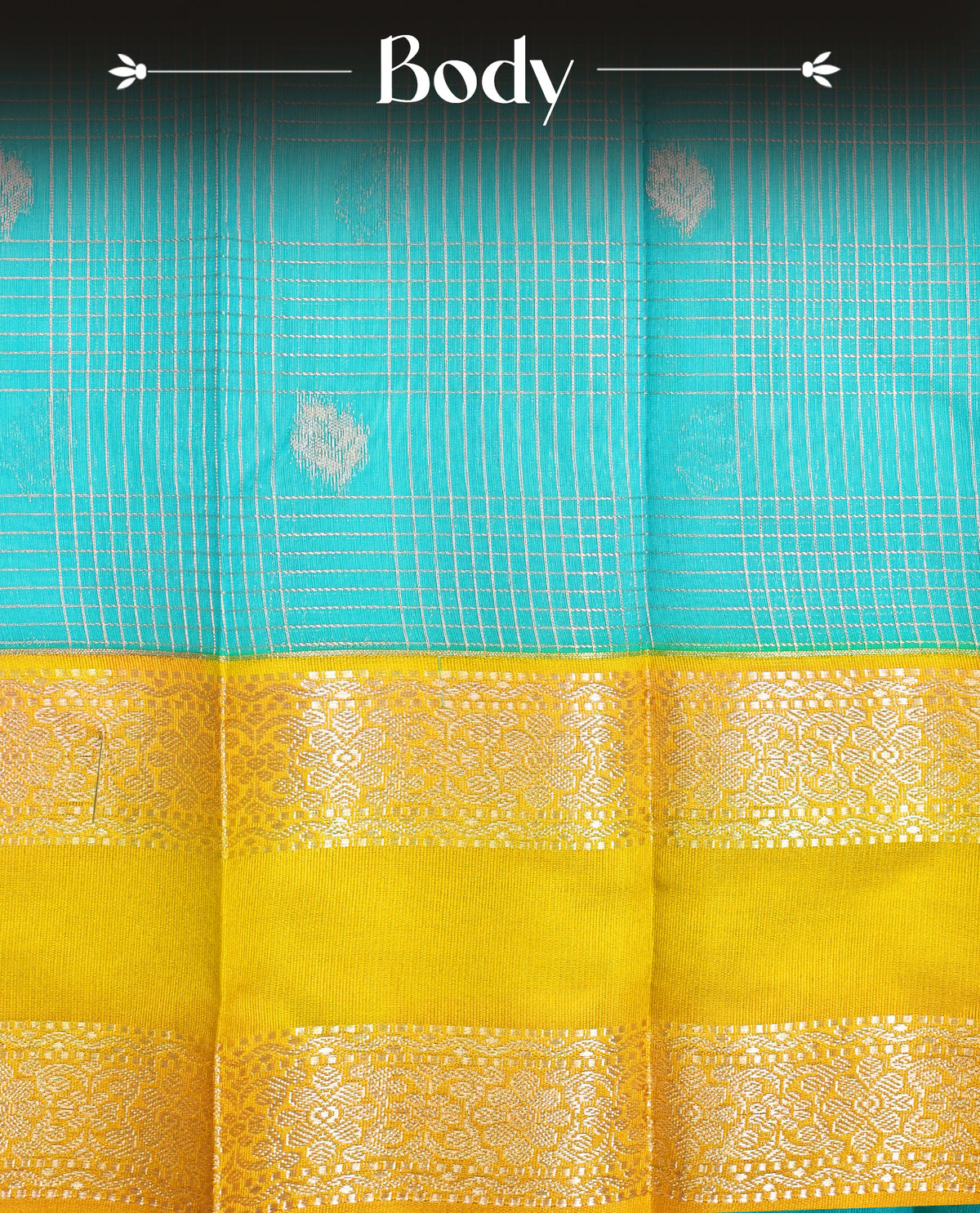 Aqua Blue colour soft silk saree