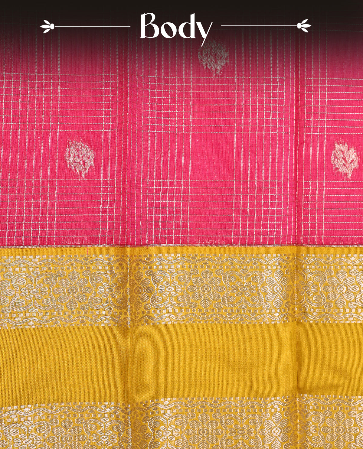 Rani pink colour soft silk saree