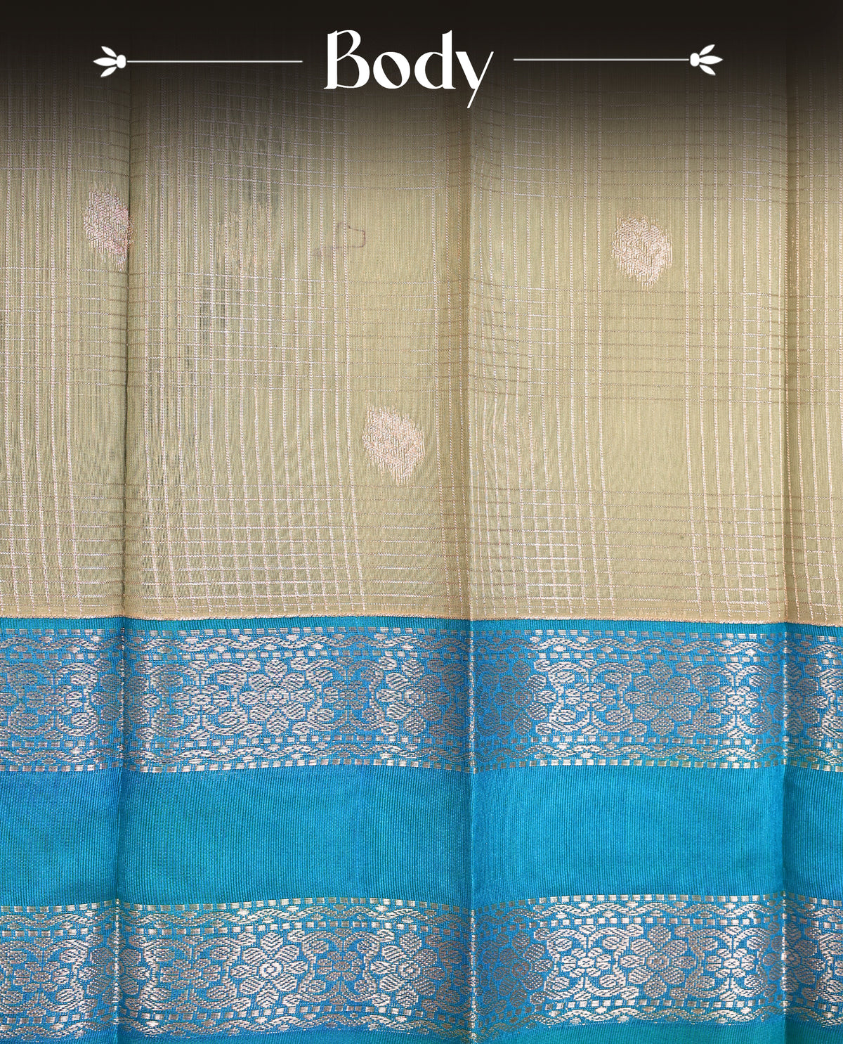Pastel green colour soft silk saree