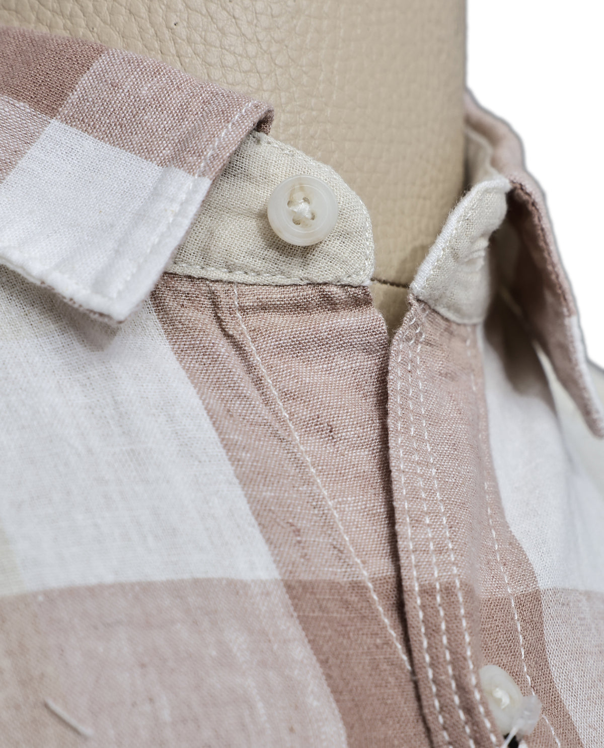 Off white colour shirt with Check pattern on body, Full sleeve.