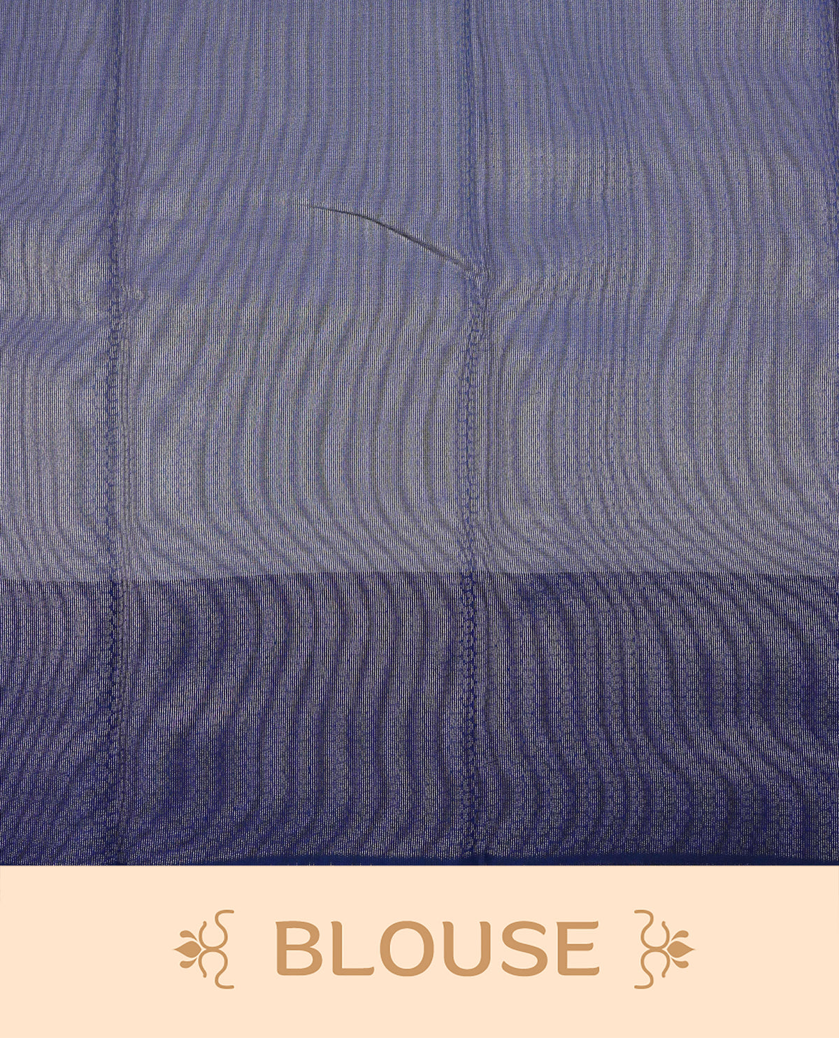 Off White Colour Semi Silk Saree Featuring Navy thread buttas On Body, Highlighted by contrast border with circle motifs, paired with matching blouse piece.