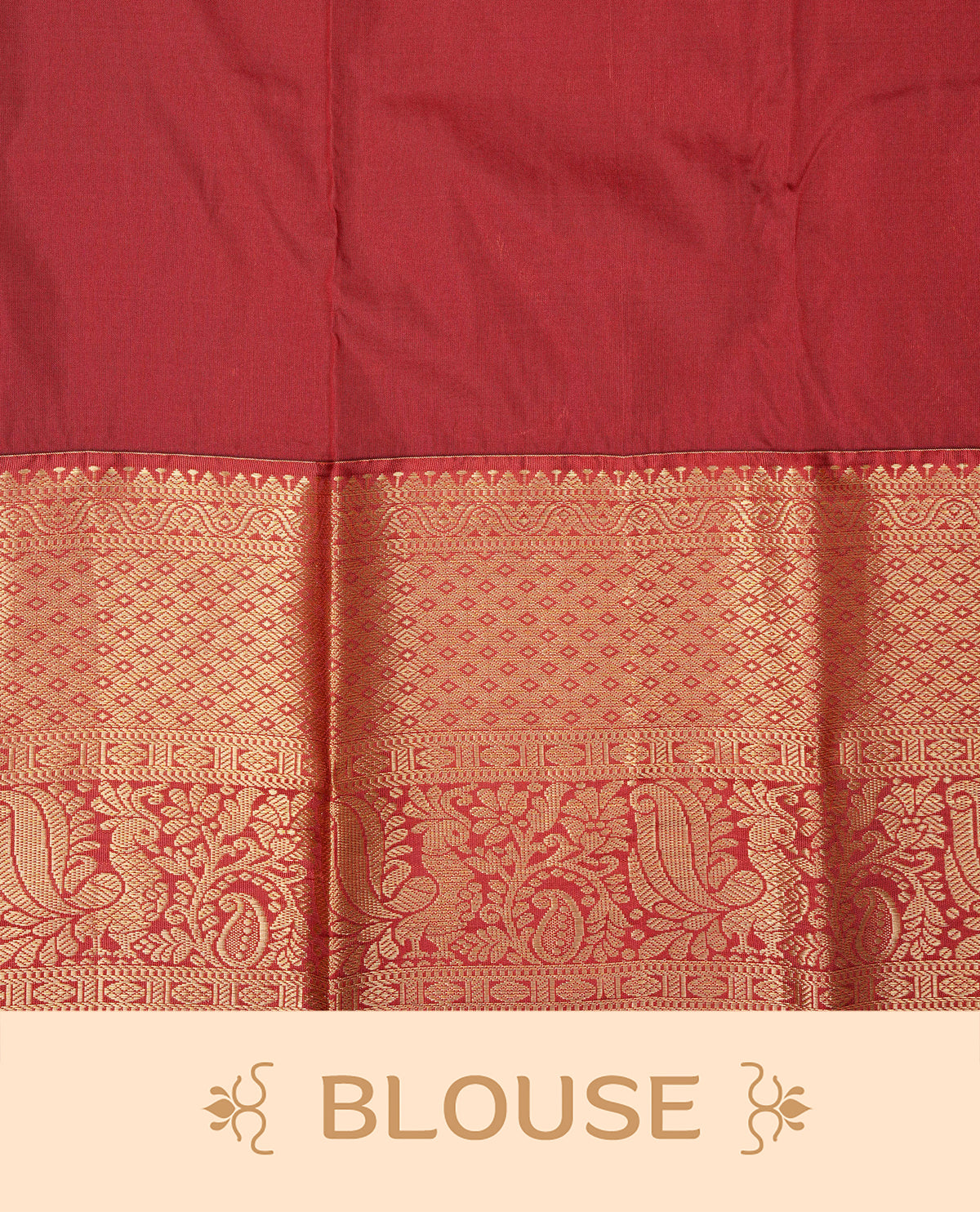 Mustard yellow colour semi wedding silk saree featuring gold zari checks with motifs on body, contrast maroon colour with peacock  traditional border on body, rich pallu comes with matching blouse piece