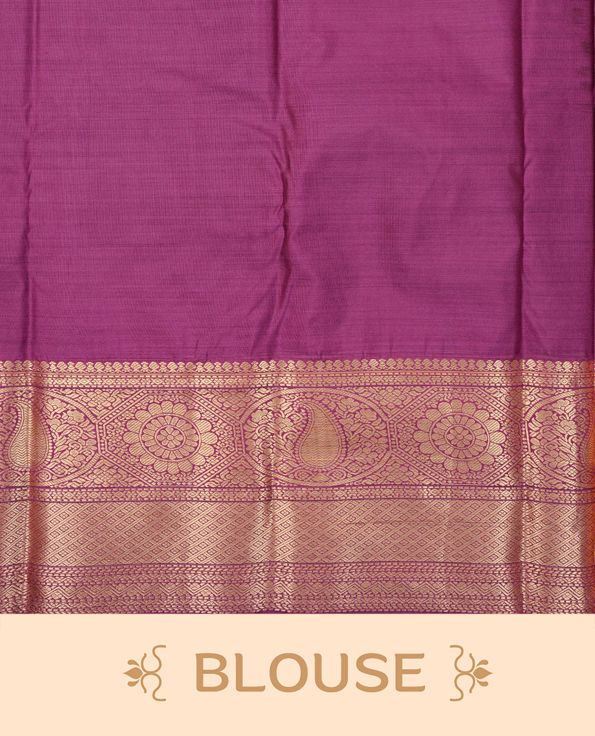 Aqua colour semi wedding saree featuring light gold zari check with peacock motifs across the body, complemented by contrast purple colour traditional border, Comes with a matching blouse piece.