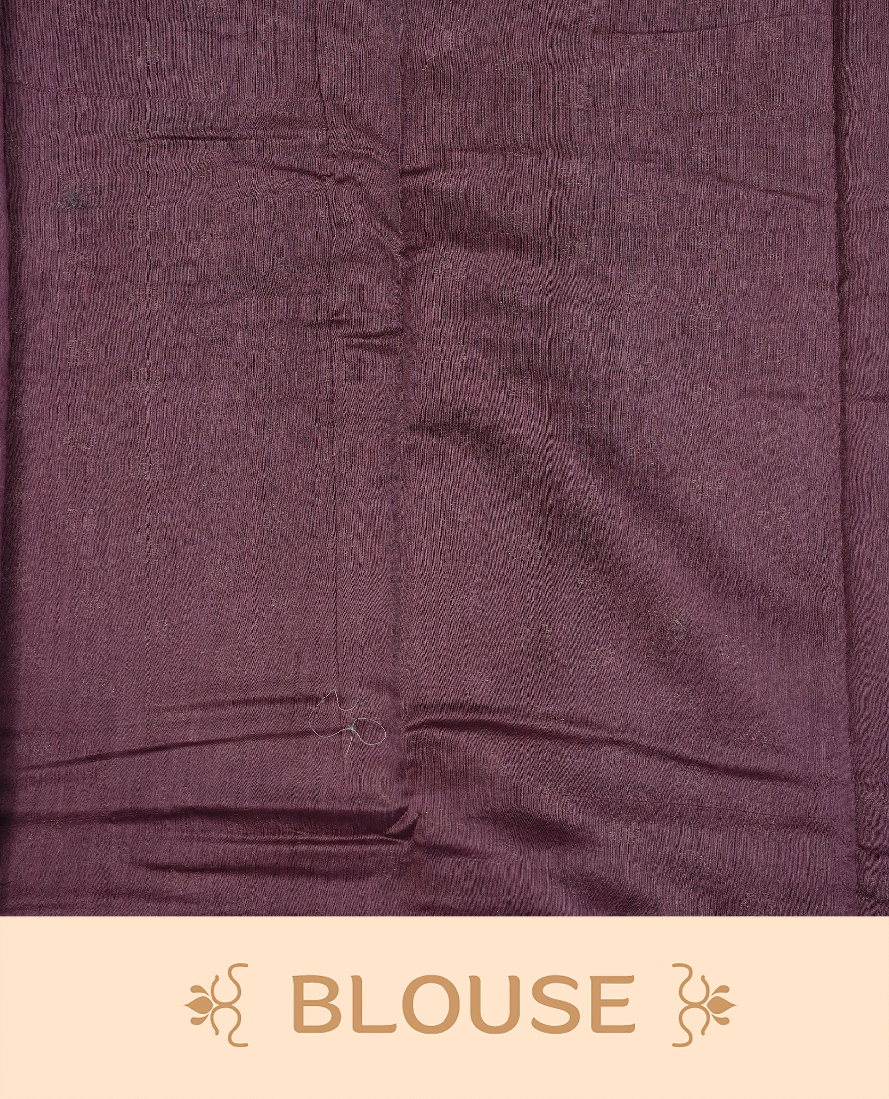 Dusted purple colour semi tussar silk saree featuring elegant Antique zari motifs across the body, designed with a subtle borderless zari finish for a sophisticated traditional look. Paired with a matching blouse piece.