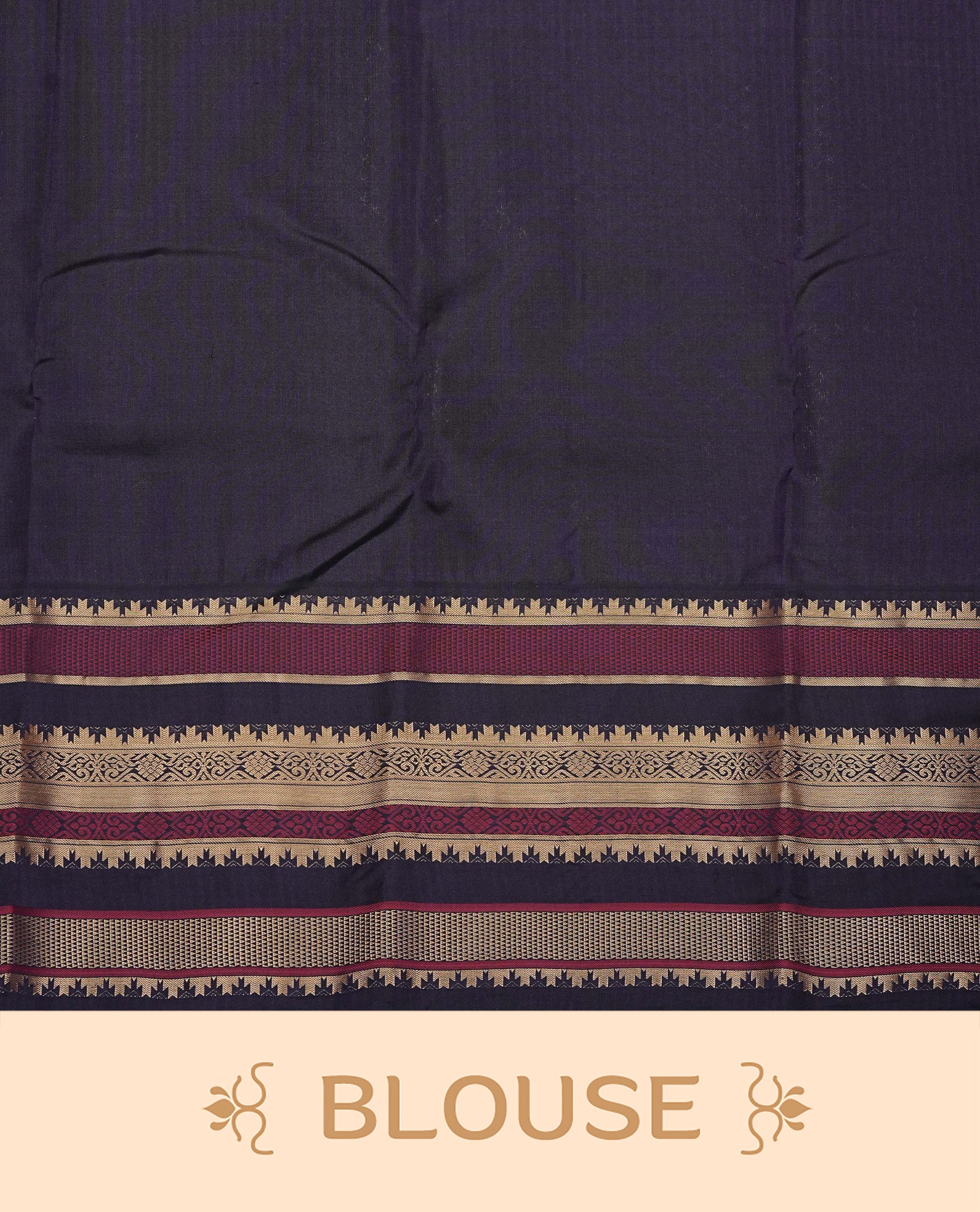 Orange & Pink Double shade Kancheepuram silk saree featuring  Motifs on body, complemented by Multicolour with Traditional border, comes with matching blouse piece.