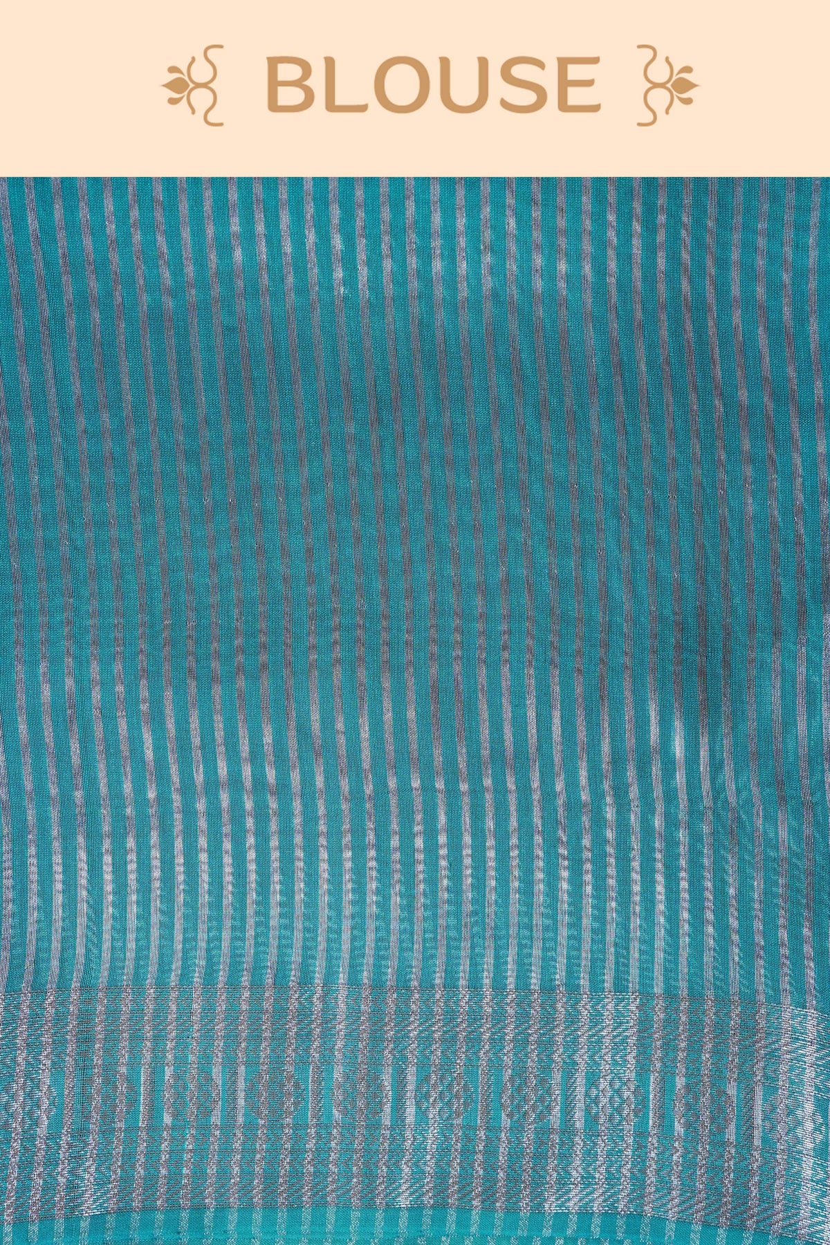 Sea Green colour Banarasi Chanderi silk saree
