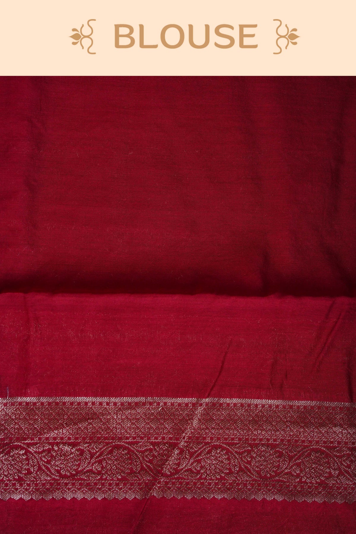 Peach colour Banarasi Chanderi silk saree