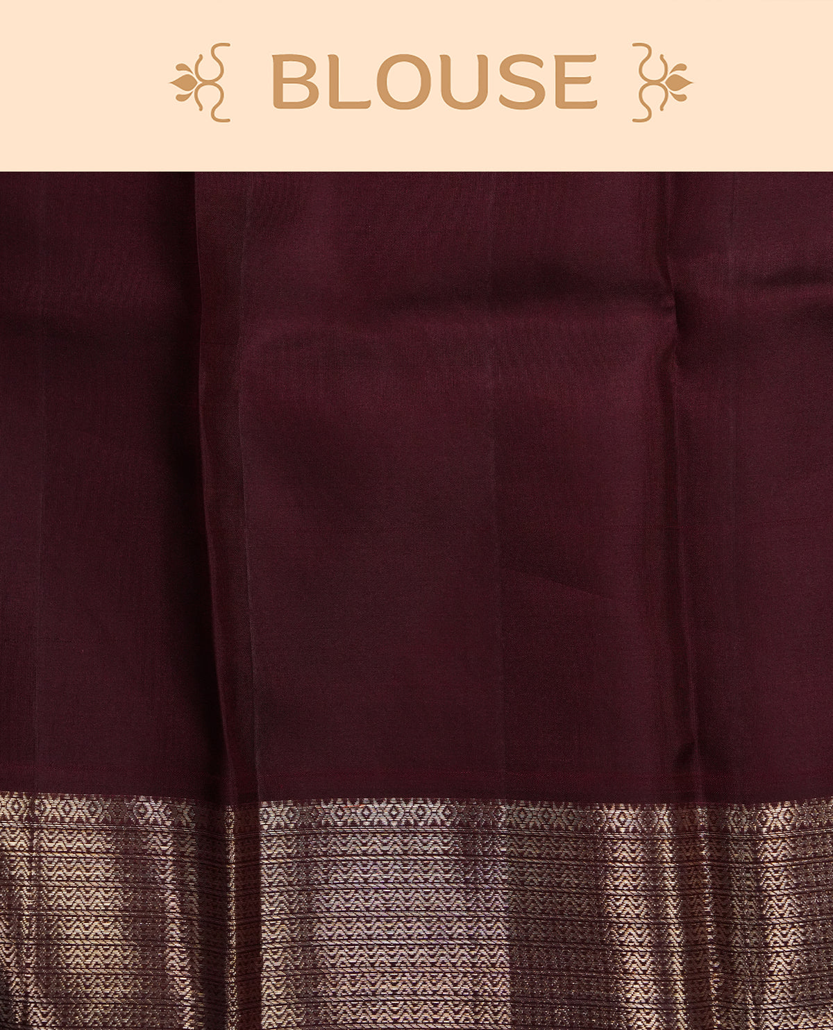 Dark Chocolate Colour Samudrika Silk saree.