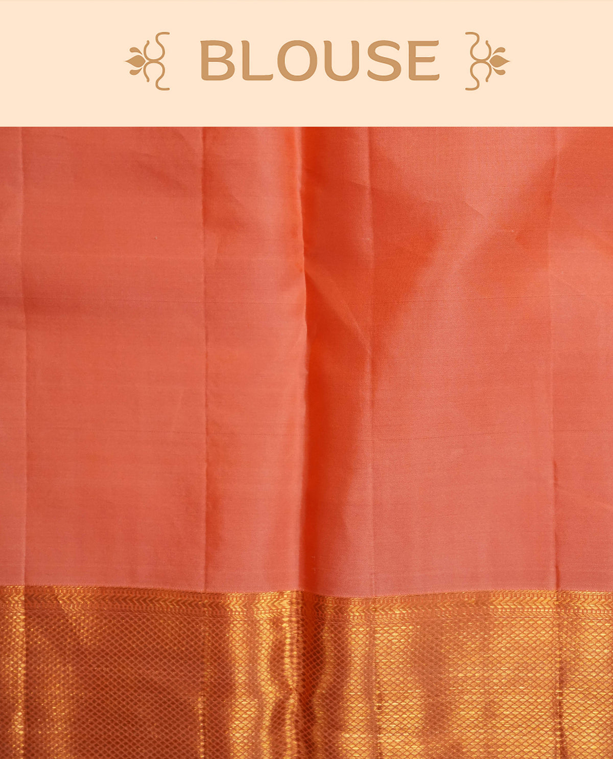 Peach Colour Samudrika Silk saree.