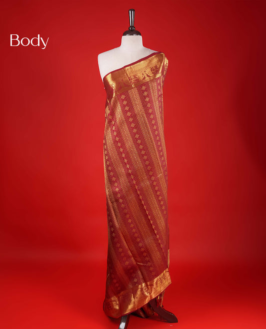 Chocolate Colour Samudrika Silk saree.