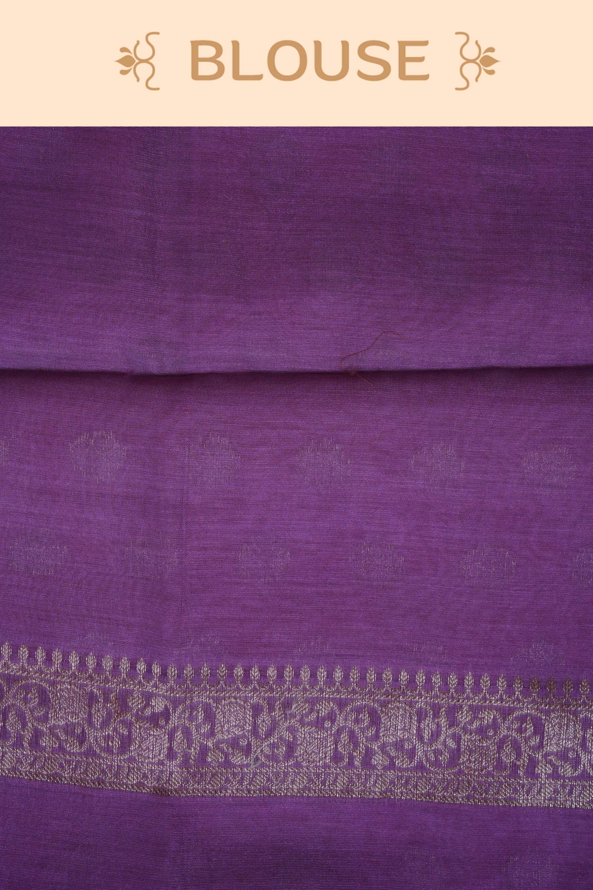 Lavender colour Banarasi Chanderi silk saree