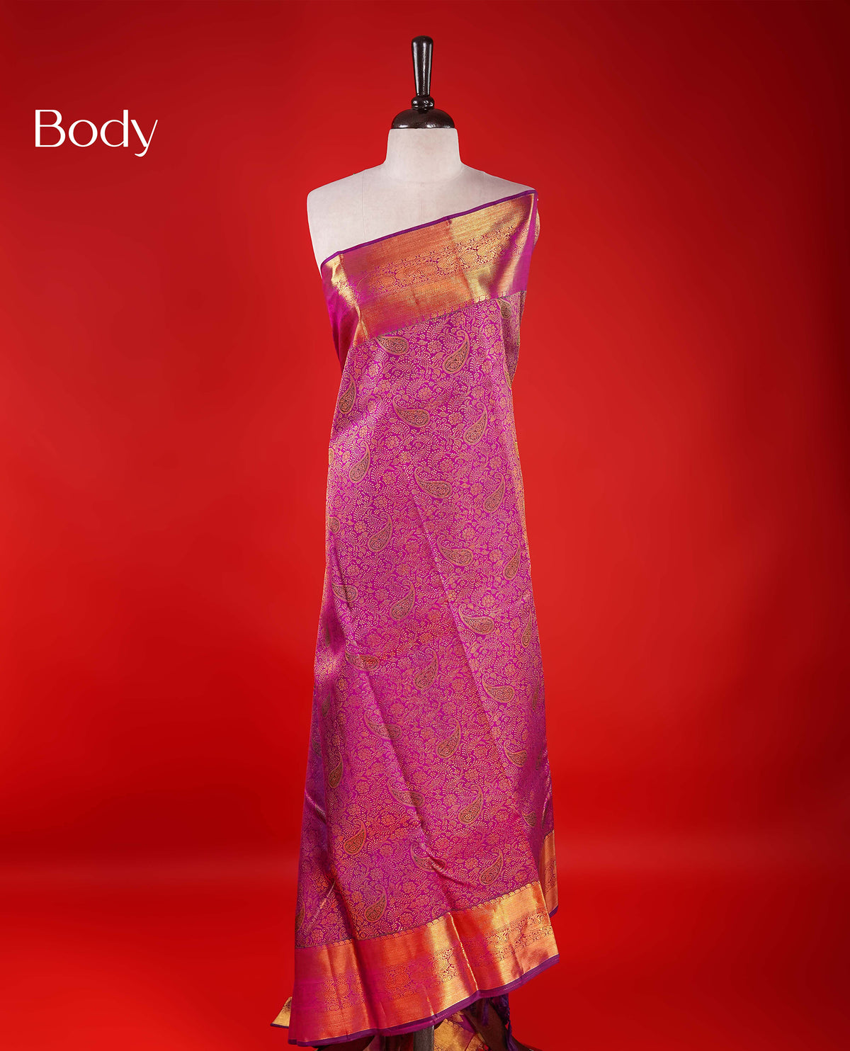 Purple Colour Samudrika Silk saree.