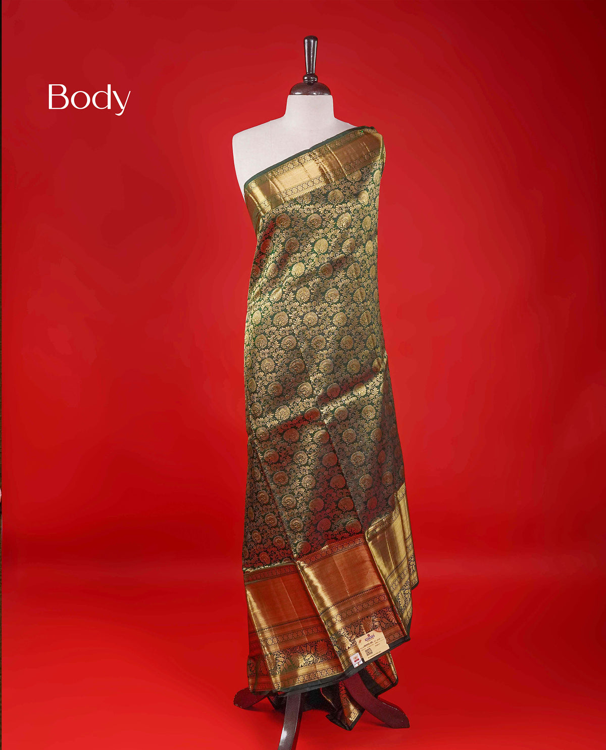 Green Colour Samudrika Silk saree.