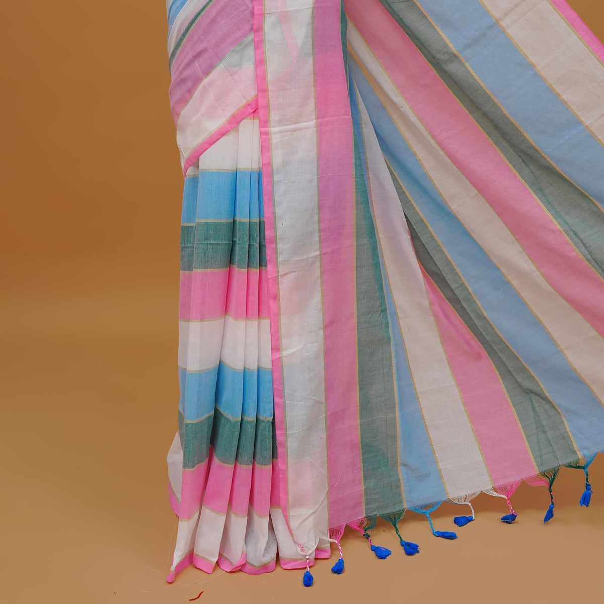 Multi Colour Mul Cotton Saree