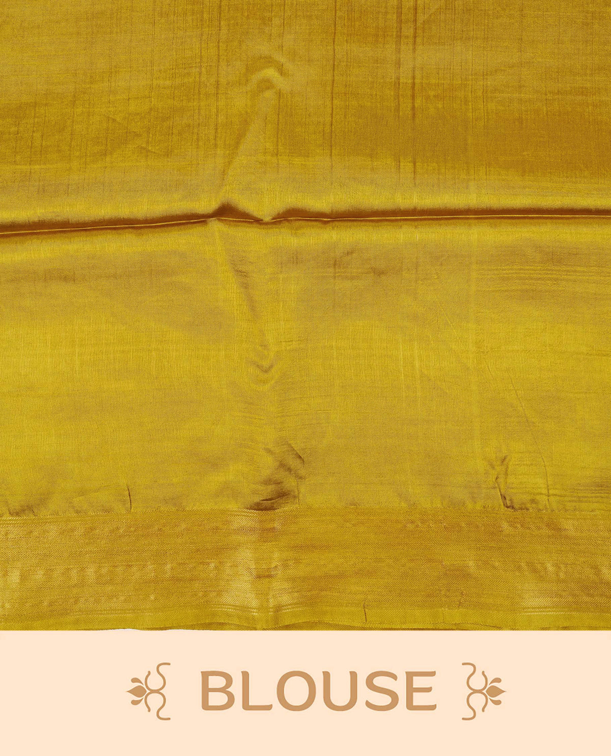 Sunken Gold colour fiber silk saree