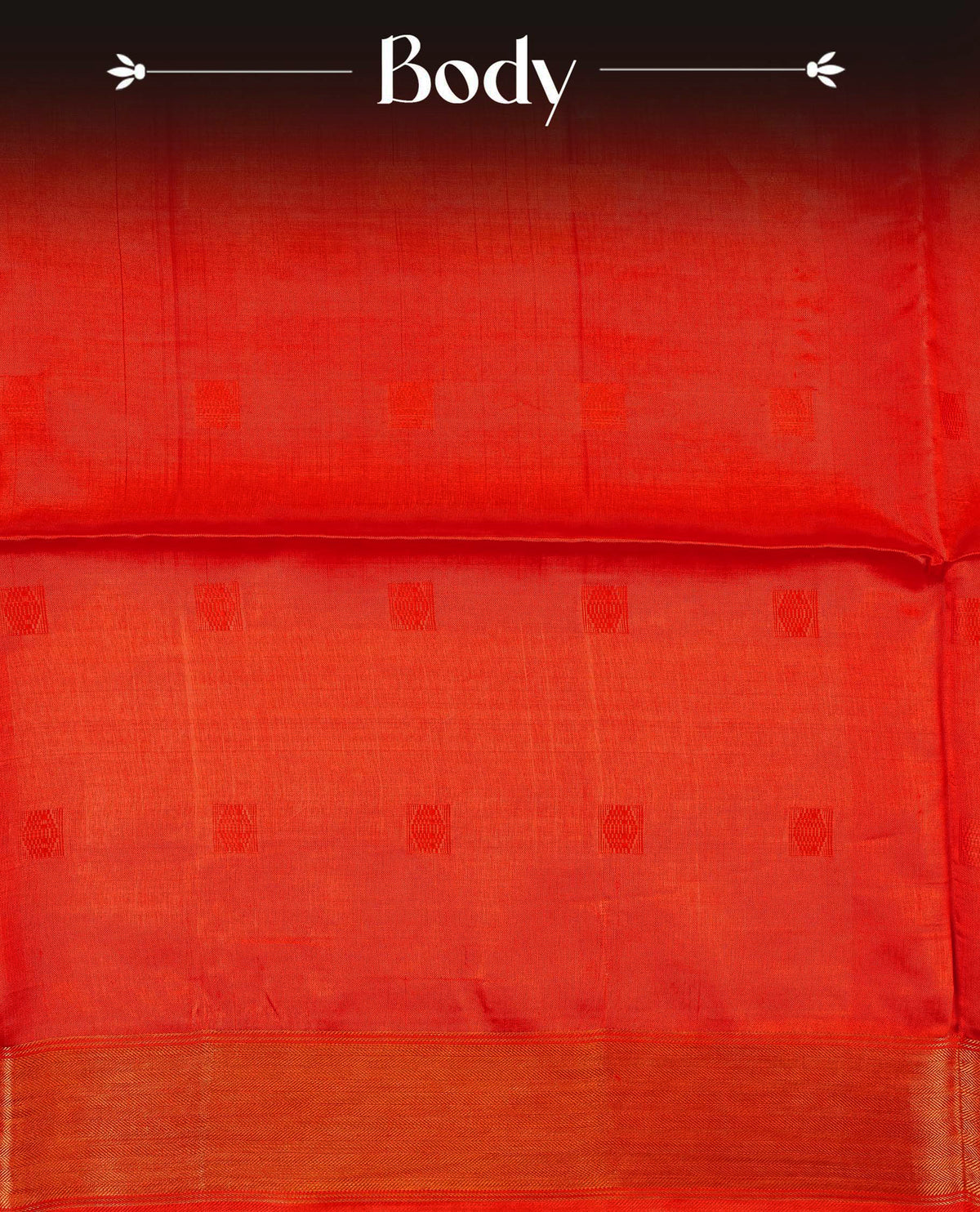 Crimson red colour fiber silk saree