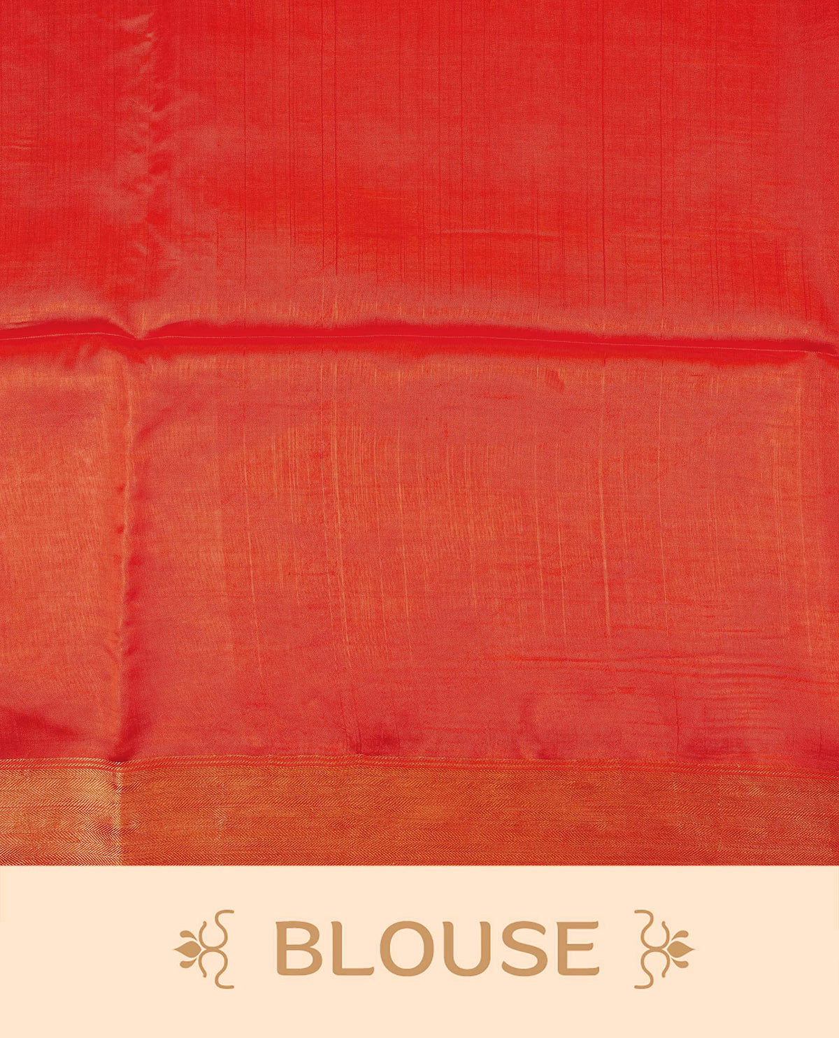 Crimson red colour fiber silk saree