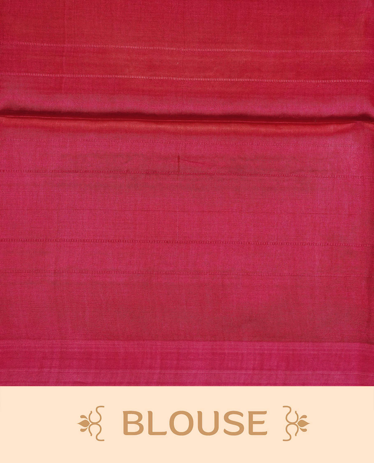 Crimson red colour fiber silk saree