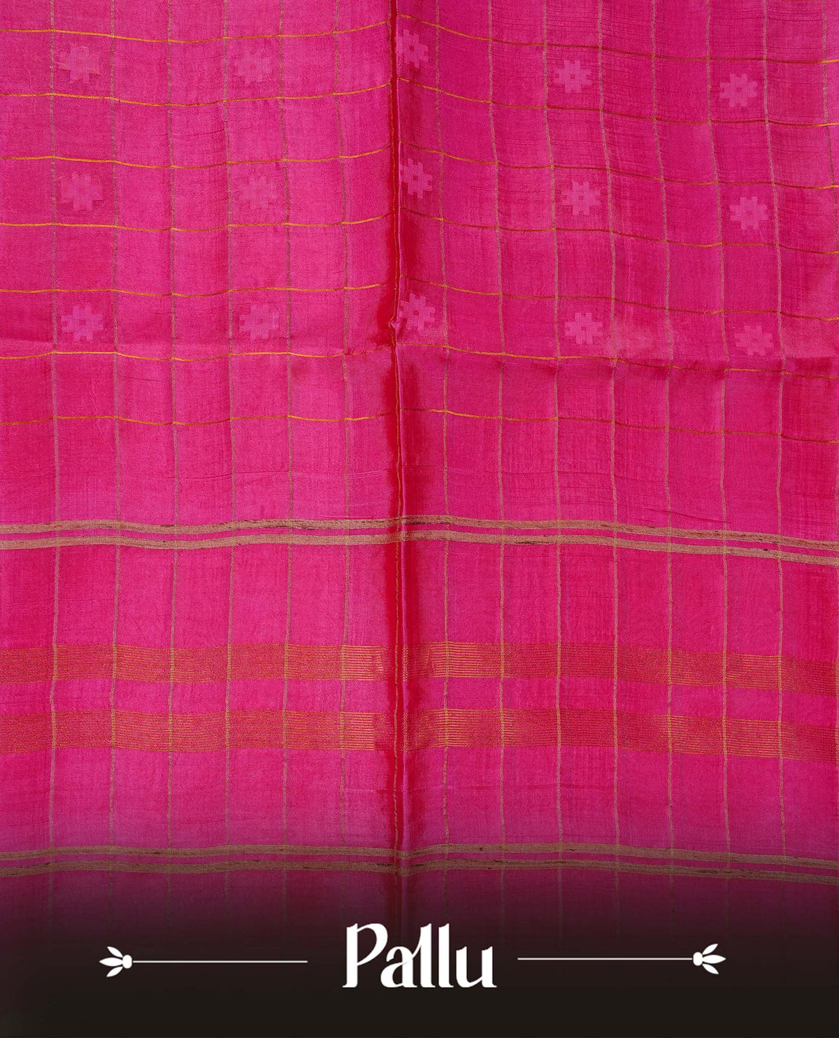 Magenta colour fiber silk saree