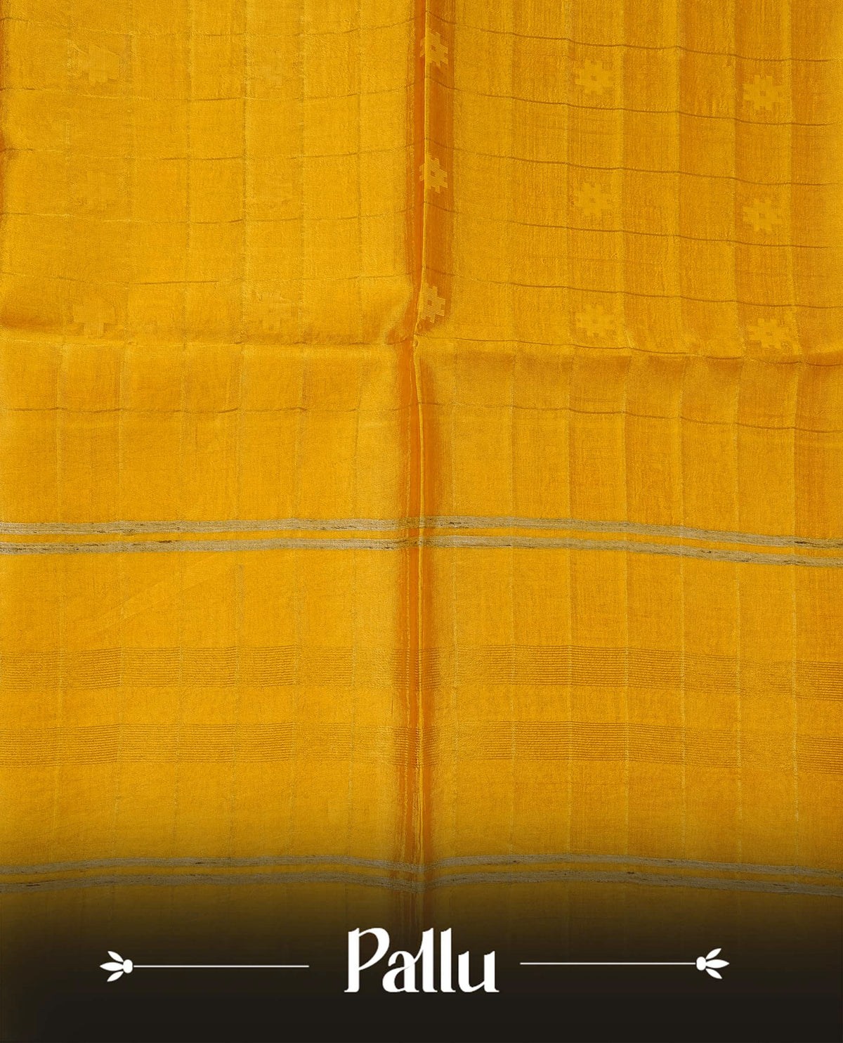 Yellow colour fiber silk saree