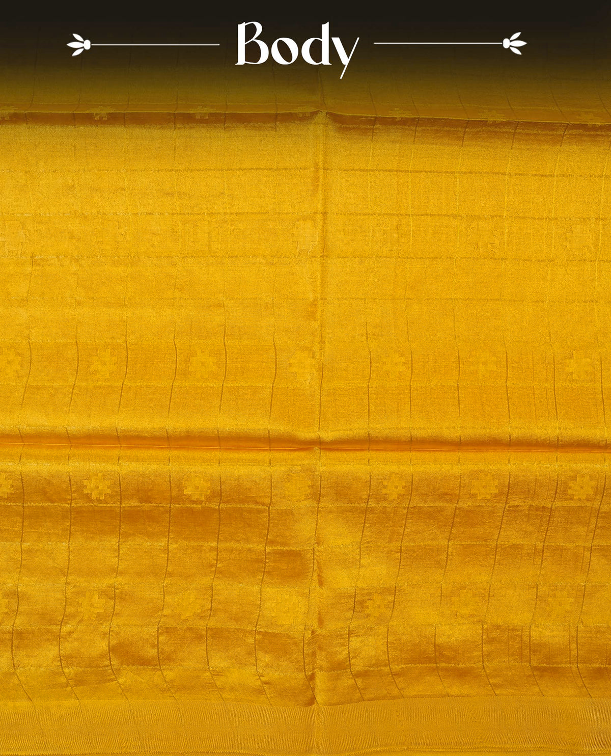 Yellow colour fiber silk saree