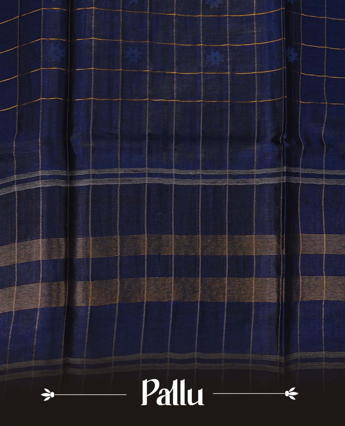 Dark Blue colour fiber silk saree
