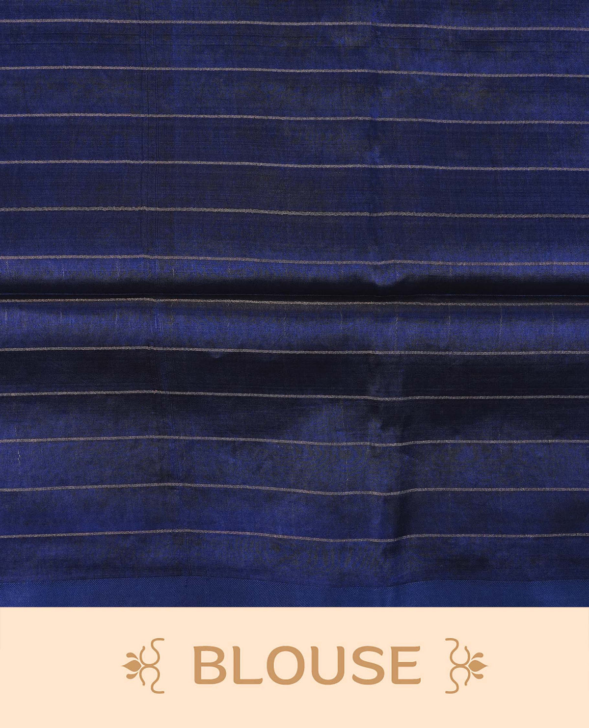 Dark Blue colour fiber silk saree