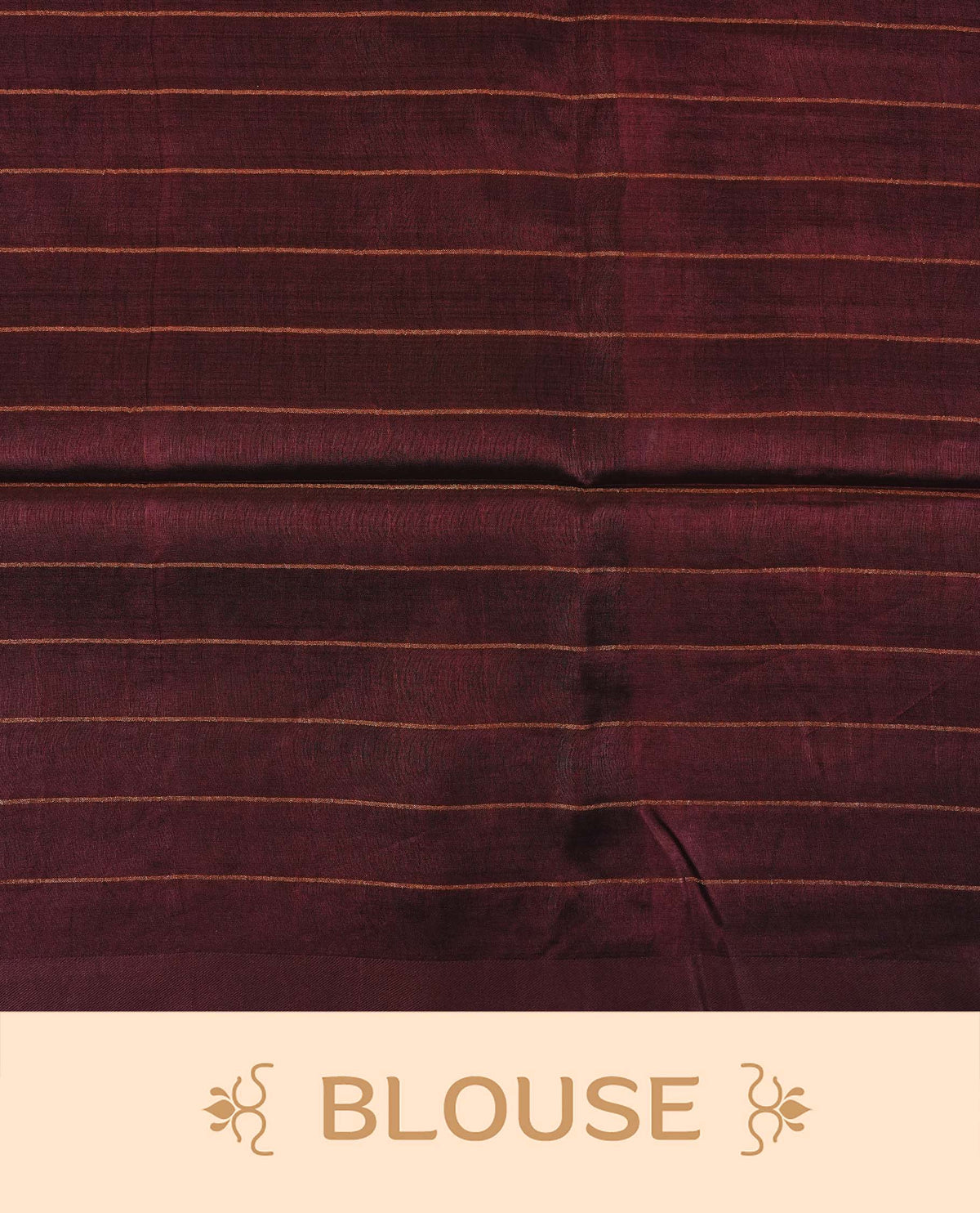 Brown colour fiber silk saree