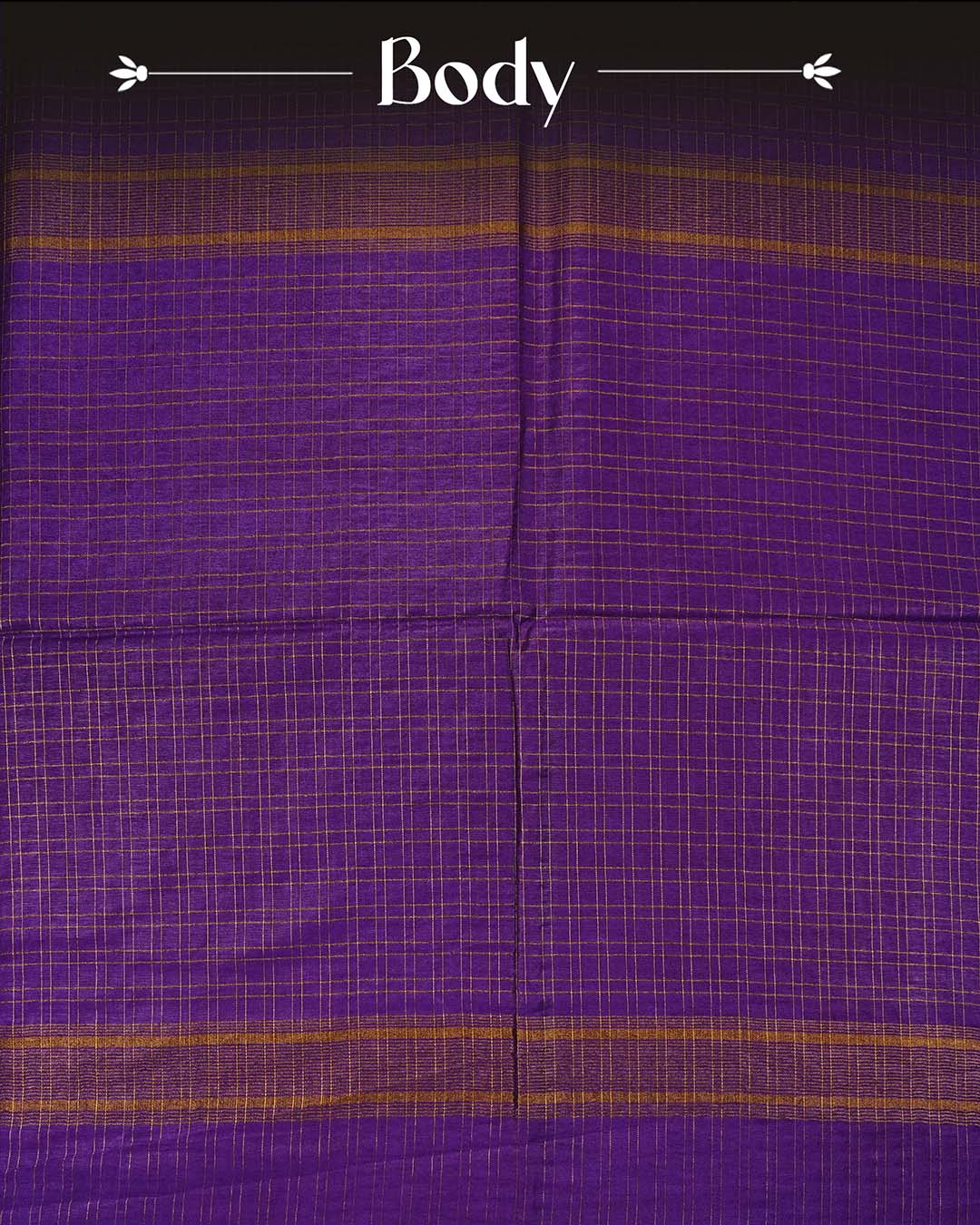 Violet colour Tusser Silk saree