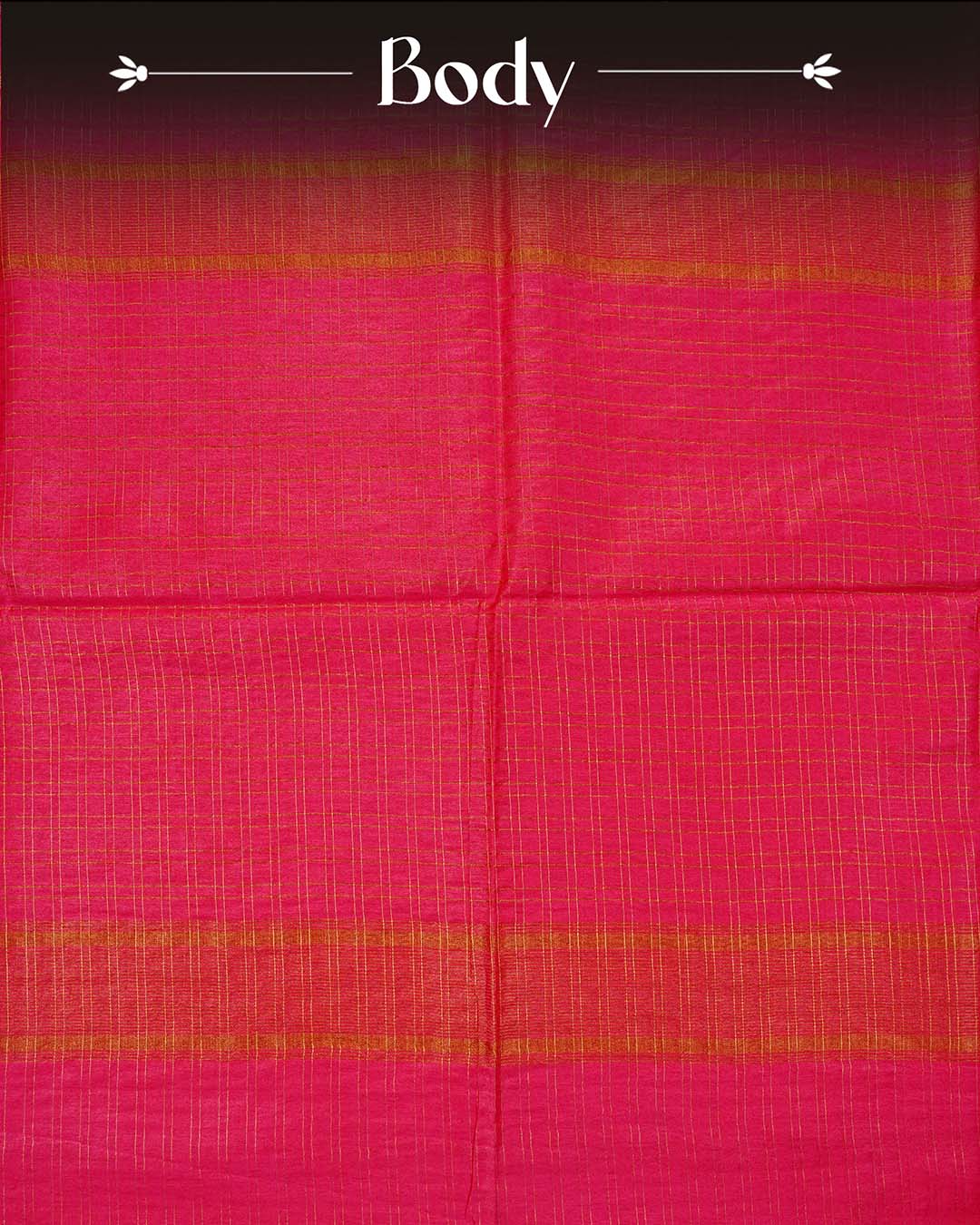 Magenta pink colour Tusser Silk saree