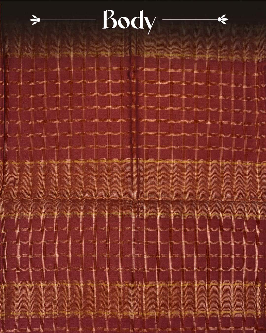 Brown colour Tusser Silk saree