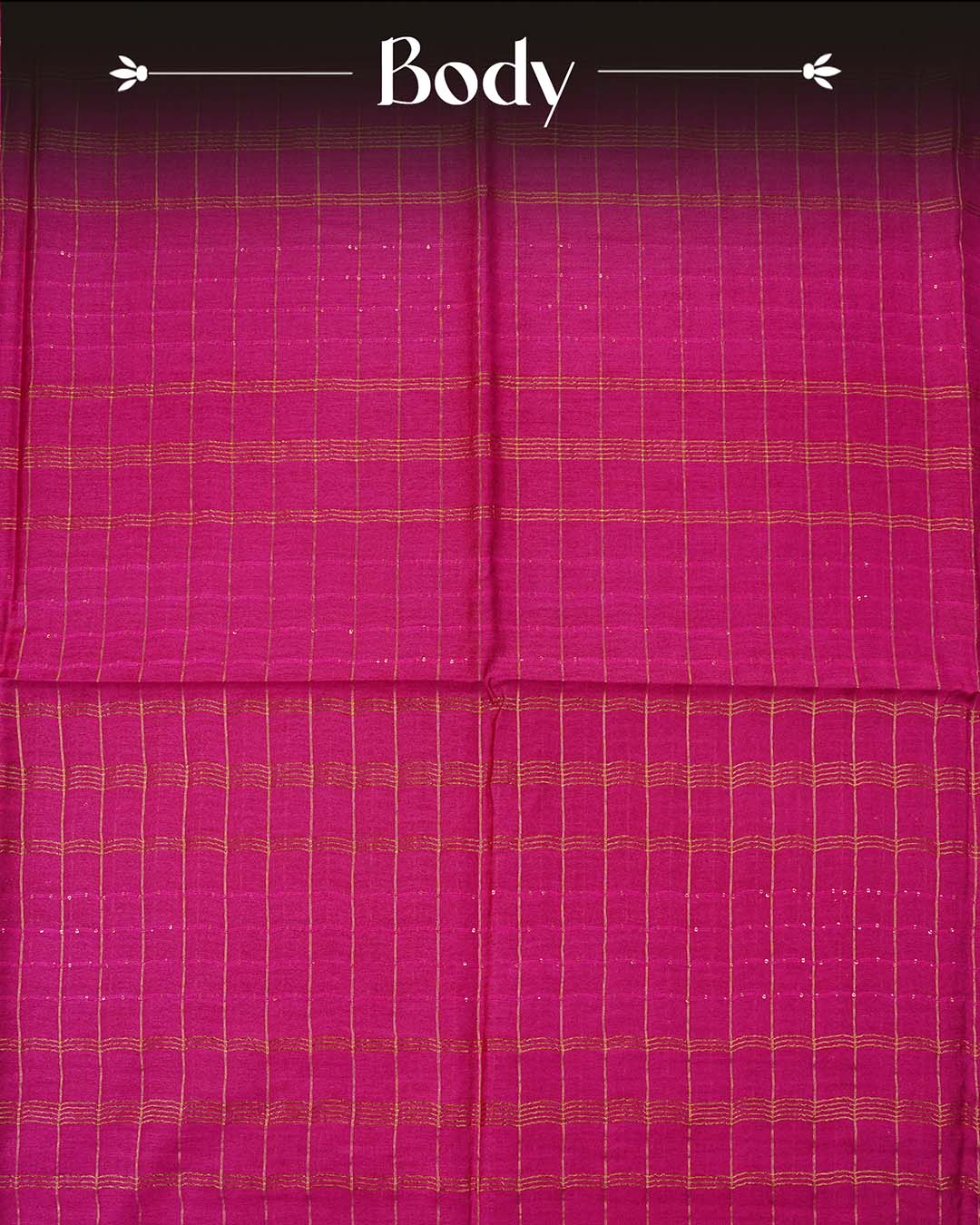 Magenta colour Tusser Silk saree