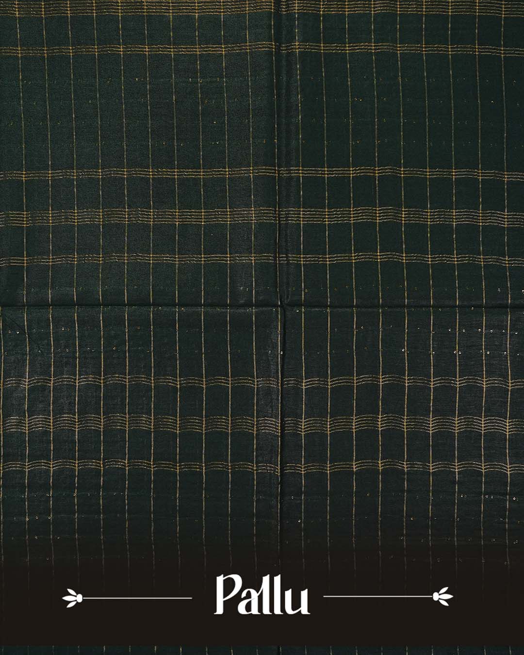 Dark Green colour Tusser Silk saree