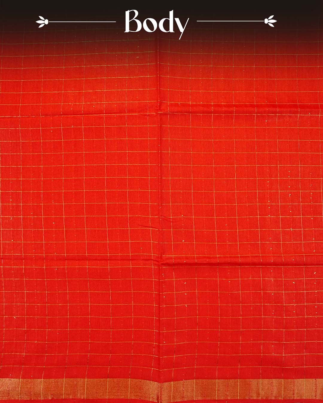 Red colour Tusser Silk saree