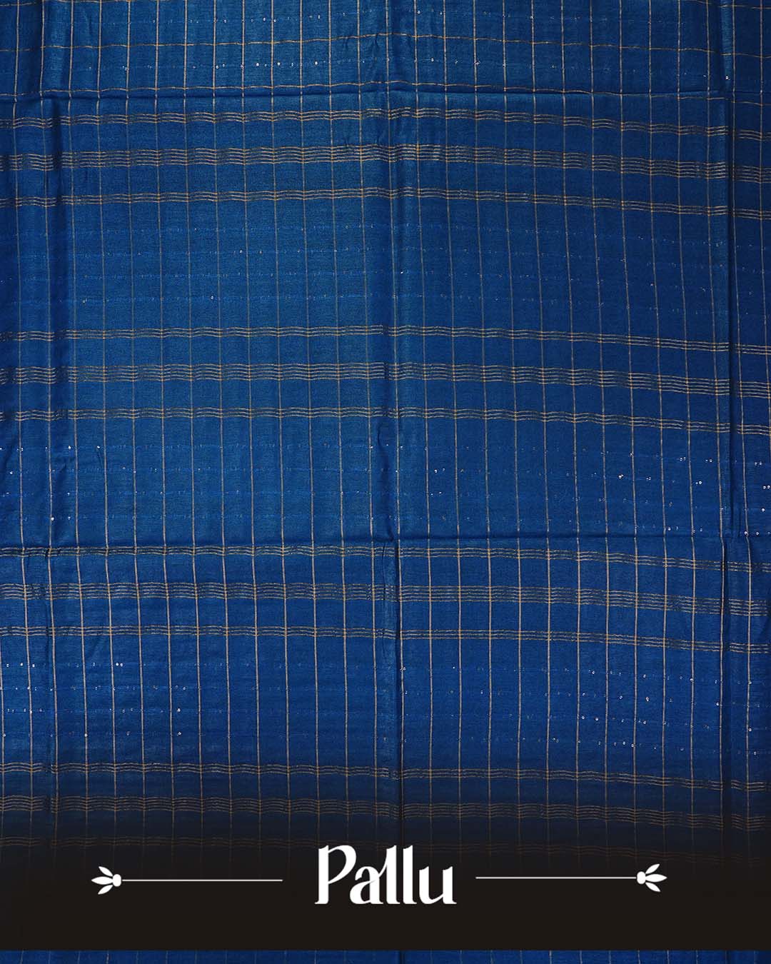 Peacock Blue colour Tusser Silk saree