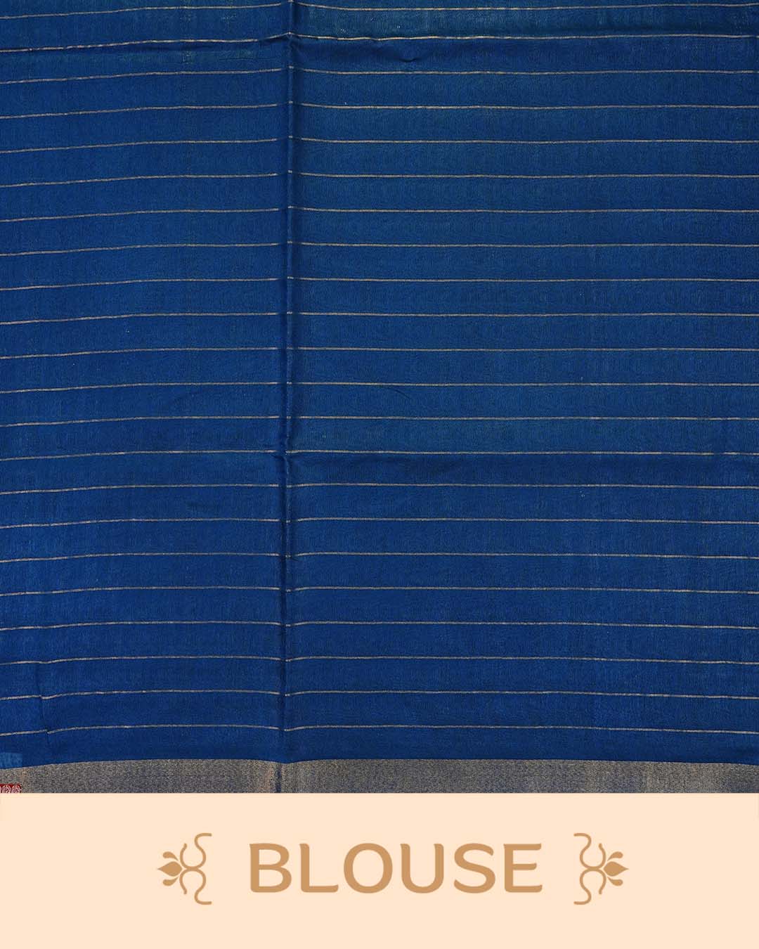 Peacock Blue colour Tusser Silk saree