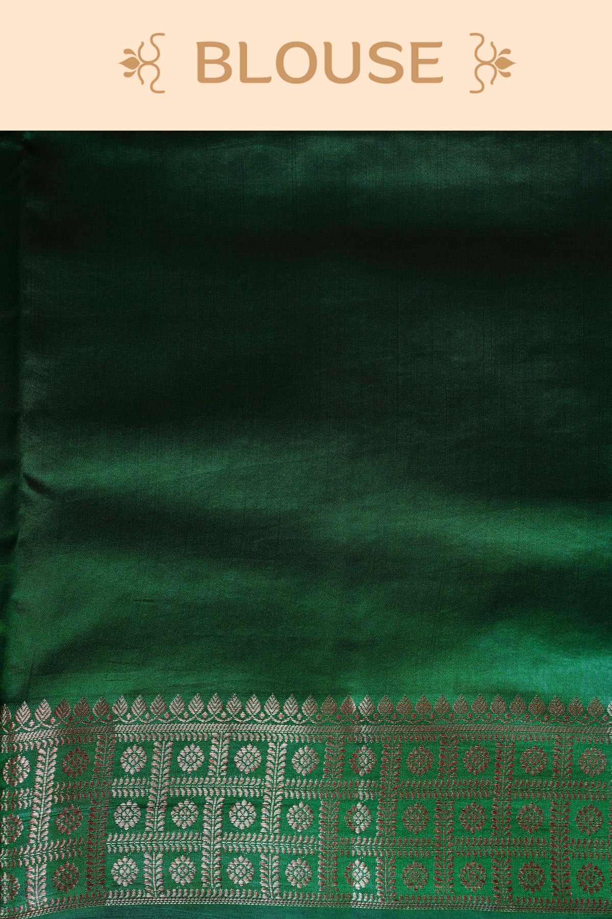Cream colour Banarasi soft silk saree