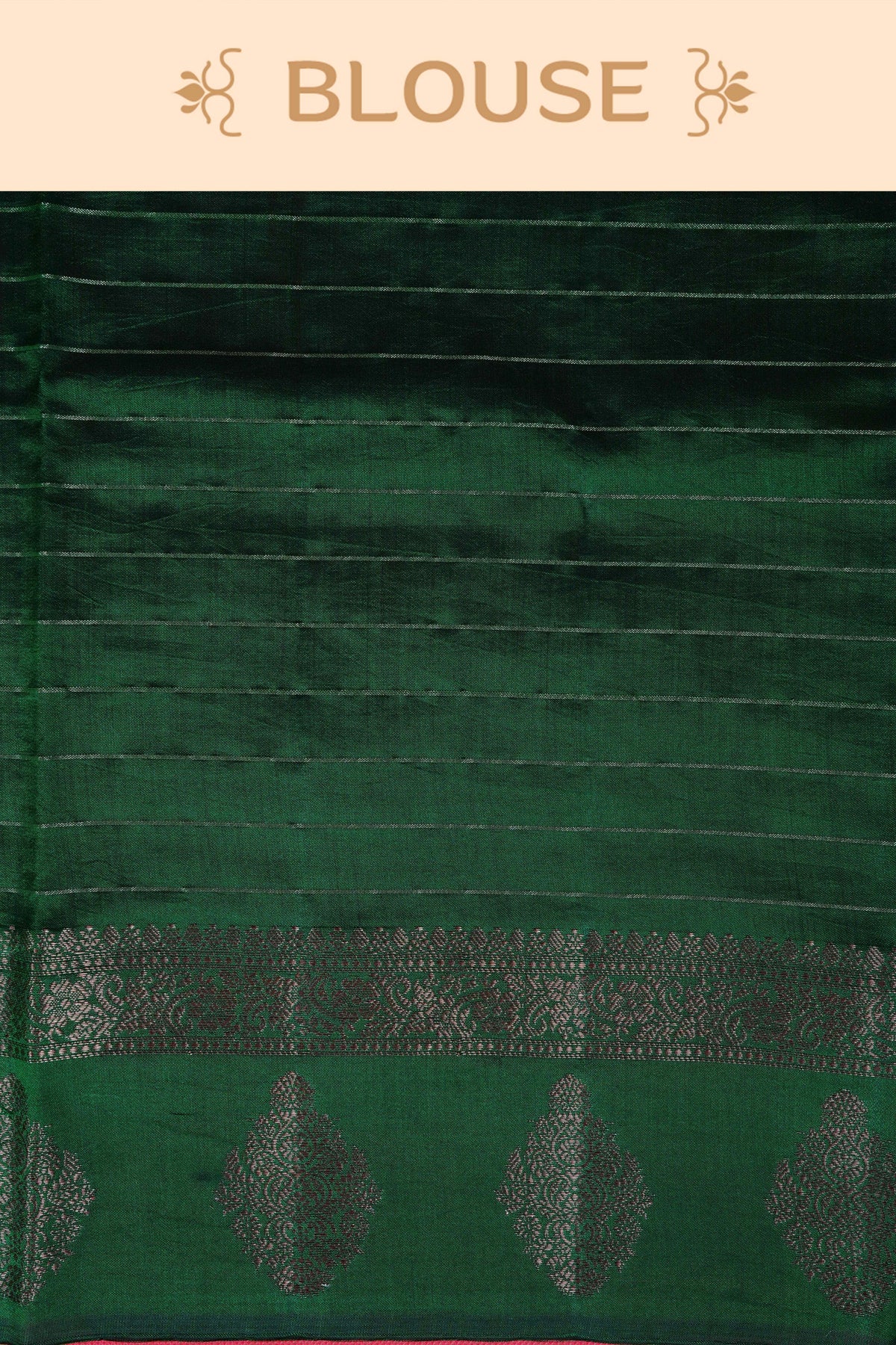 Red colour Banarasi soft silk saree