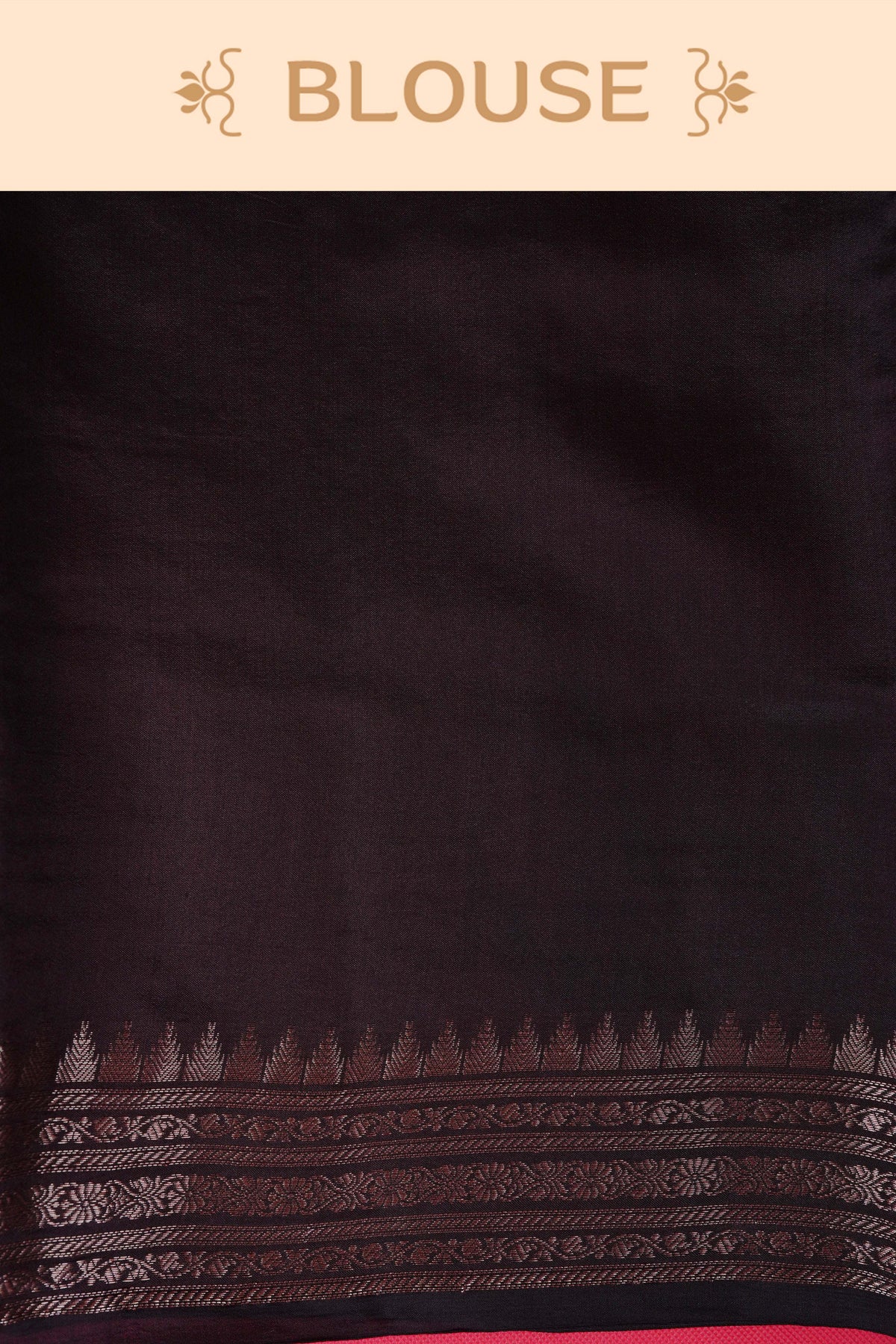 Brown colour Banarasi soft silk saree