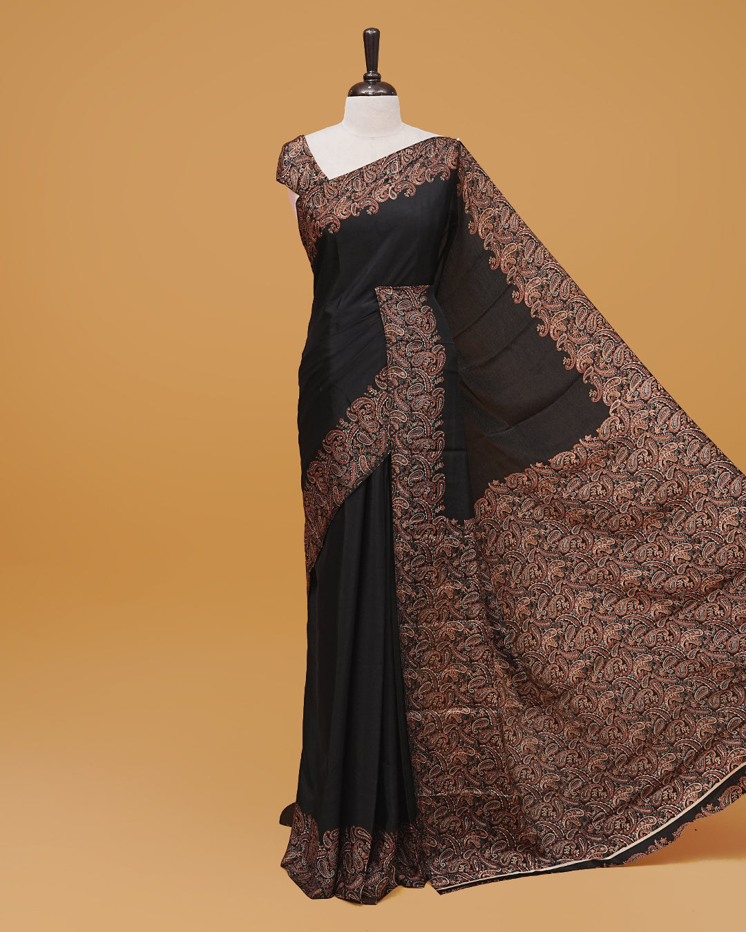 Black Colour Georgette Saree