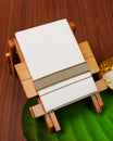 White colour cotton single dhoti featuring Olive border.