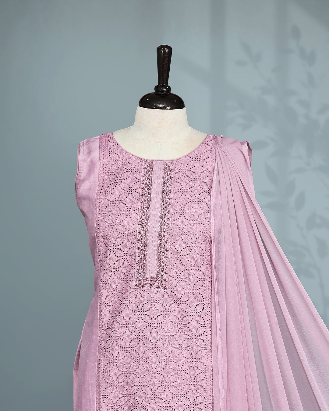 Pink colour Salwar set comes top with Beats & cutbeats on body, paired with matching bottom and dupatta.