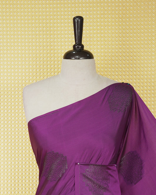 Purple colour soft silk saree