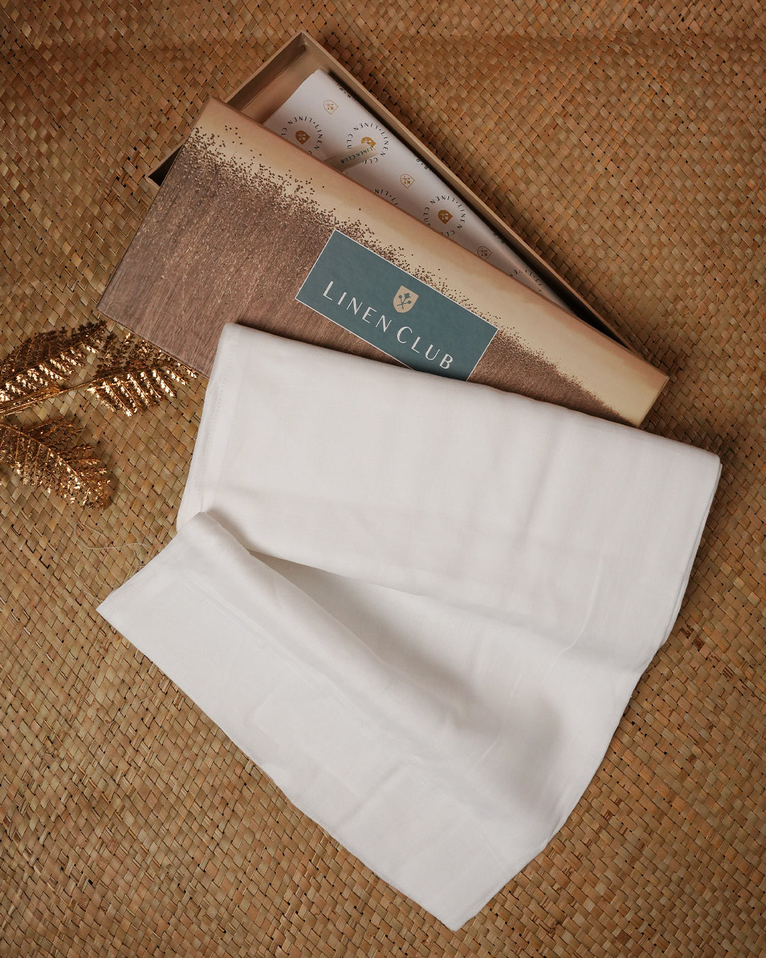 White colour Pure Linen Double dhoti With white border.